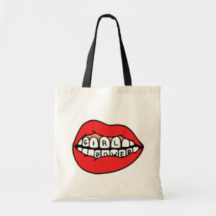 Girl Power Lips Tote Bag