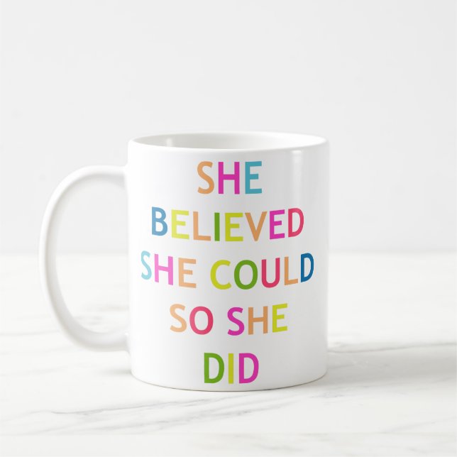 Girl Power Motivational/inspirational quote Coffee Mug (Left)