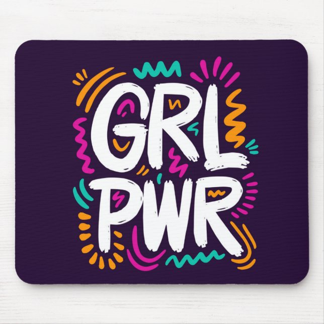 Girl Power Mouse Pad (Front)
