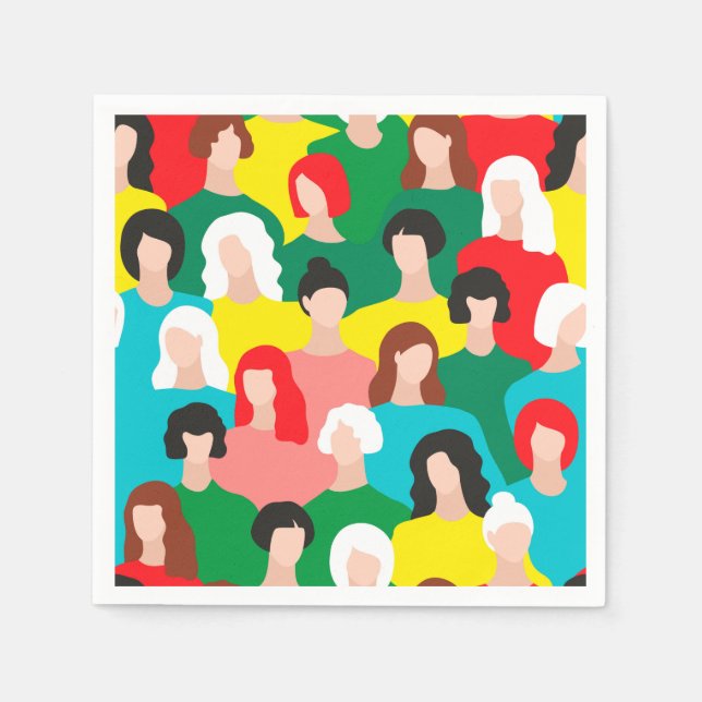 Girl power napkin (Front)