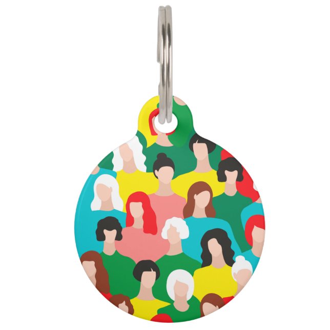 Girl power pet tag (Front)