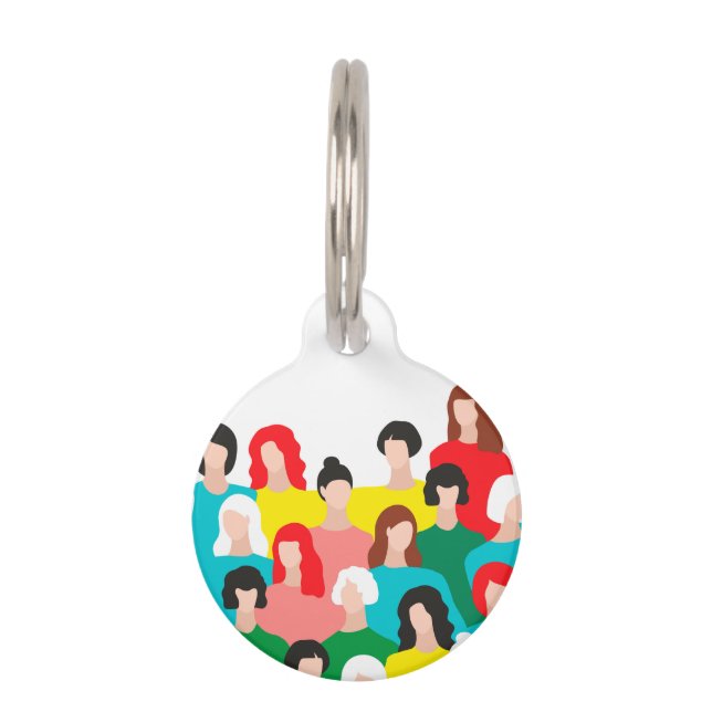 Girl power pet tag (Front)
