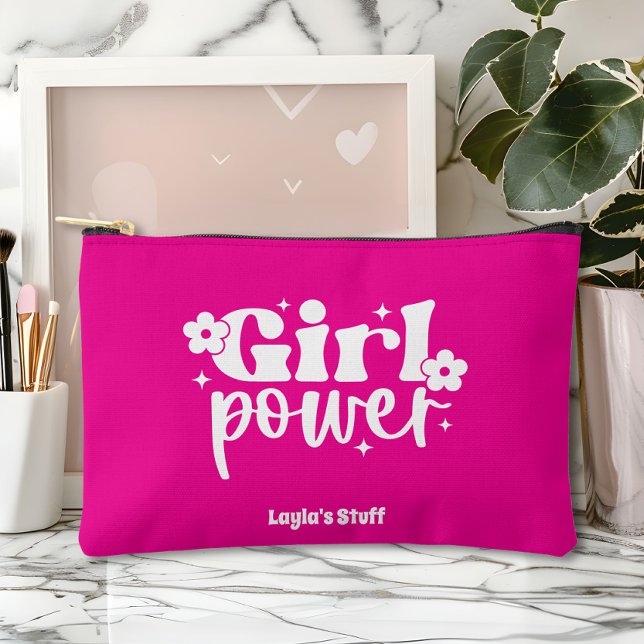 Girl Power Pink Accessory Pouch (Creator Uploaded)