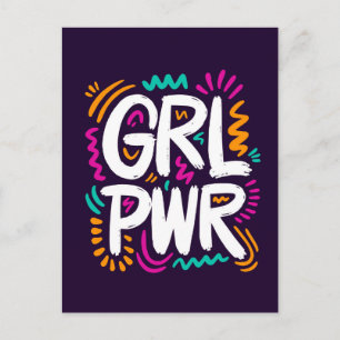 Girl Power Postcard
