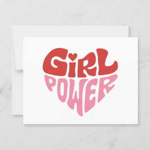 Girl power  postcard