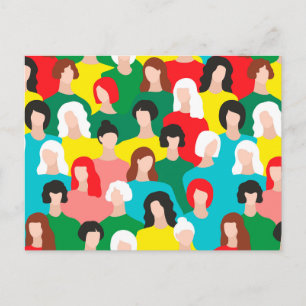 Girl power postcard