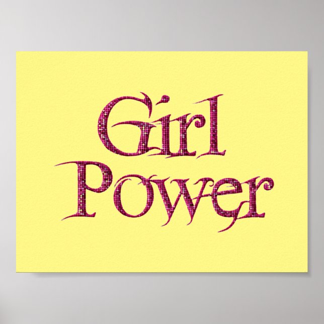 Girl Power Poster, yellow Poster (Front)