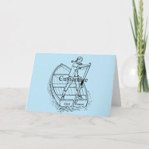 Girl Power Sculling Boat Thunder_Cove Card