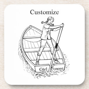 Girl Power Sculling Boat Thunder_Cove Coaster