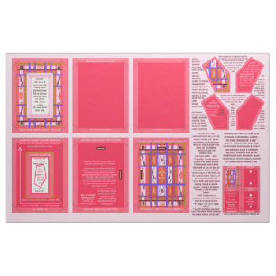 Girl Power Sewing Pattern washable frame & brooch Fabric