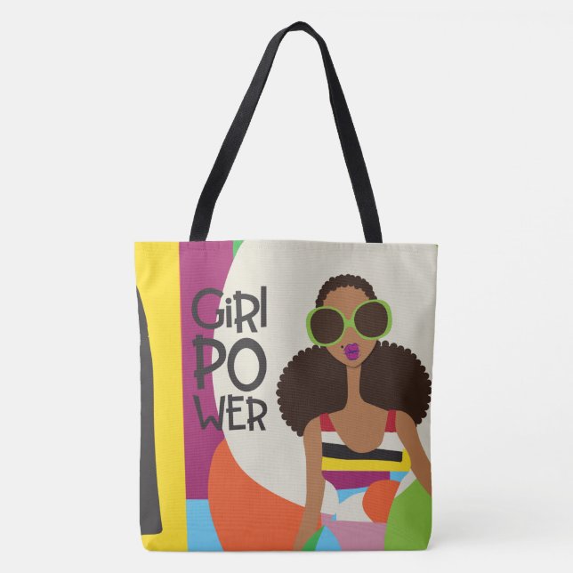 Girl Power Shoulder Tote (Front)