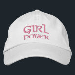 Girl Power Simple Modern Typography Custom Embroidered Hat<br><div class="desc">Girl Power Simple Modern Typography Custom Embroidered Baseball Cap features the simple modern embroidered text "Girl Power". Perfect as a gift for your best friend,  cousin,  sister,  mum and more. Created by Evco Studio www.zazzle.com/store/evcostudio</div>