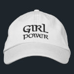 Girl Power Simple Modern Typography Custom Embroidered Hat<br><div class="desc">Girl Power Simple Modern Typography Custom Embroidered Baseball Cap features the simple modern embroidered text "Girl Power". Perfect as a gift for your best friend,  cousin,  sister,  mum and more. Created by Evco Studio www.zazzle.com/store/evcostudio</div>