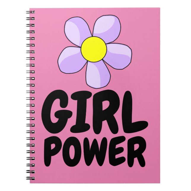 GIRL POWER SPIRAL NOTEBOOK JOURNAL (Front)