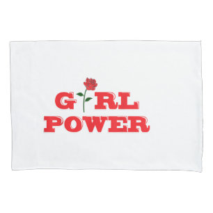 Girl Power T-Shirt - Awesome Women Female Feminist Pillowcase