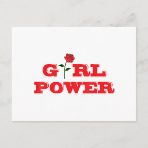 Girl Power T-Shirt - Awesome Women Female Feminist Postcard
