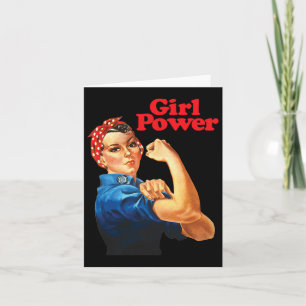 Girl Power T Shirt Women's Feminist Roar Resist No Card