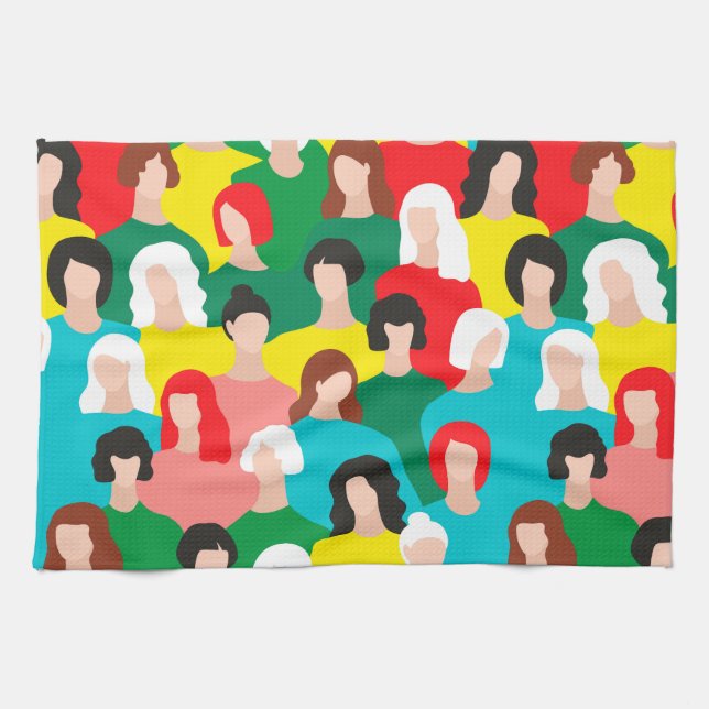 Girl power tea towel (Horizontal)