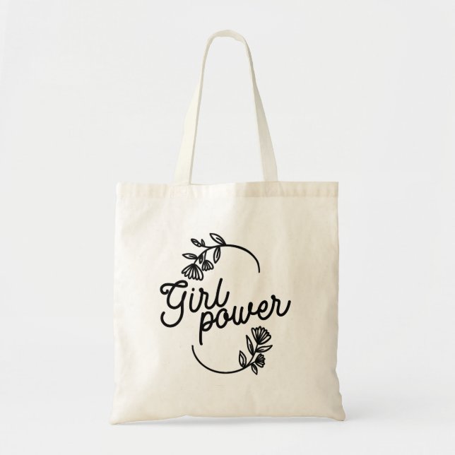 Girl Power Totebag Tote Bag (Front)