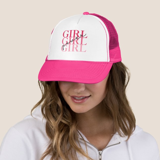 Girl Power Trucker Hat (In Situ)