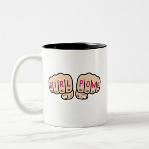 Girl Power Two-Tone Coffee Mug