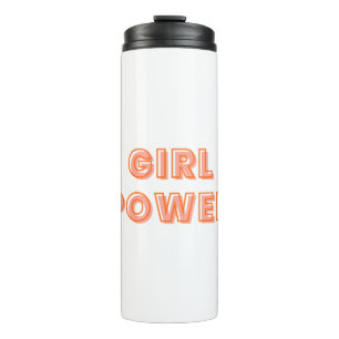 Girl power typography design element thermal tumbler