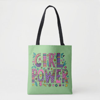Girl Power Women Cute  Tote Bag