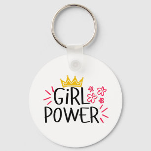 Girl Power Women's Day Key Ring