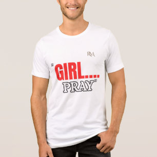 Girl Pray T-Shirt Faith Based Christian Shirt