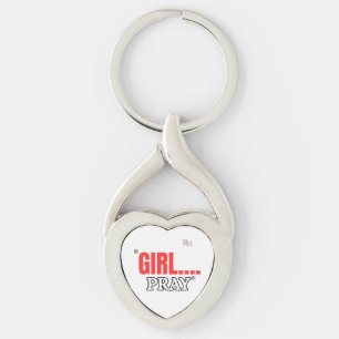 Girl Pray T-Shirt Faith Based Christian Shirt Key Ring