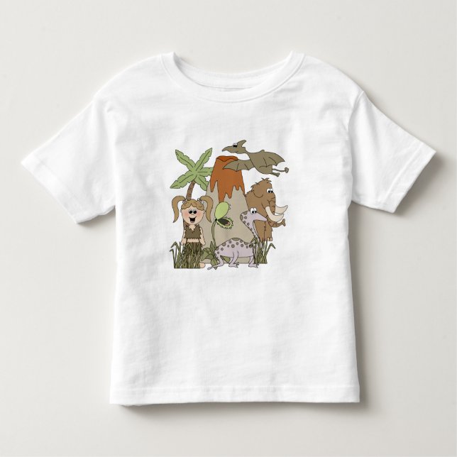 Girl Prehistoric Life T-shirts and Gifts (Front)