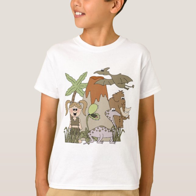 Girl Prehistoric Life T-shirts and Gifts (Front)