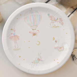 Girl Princess Fairytale Ballerina Birthday Party Paper Plate