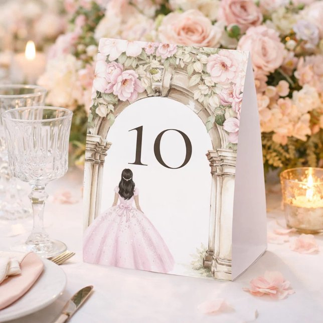 Girl princess pink dress floral arch party (Creator Uploaded)