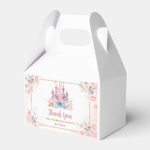 Girl Princess Royal Castle Fifth Birthday Favour Box