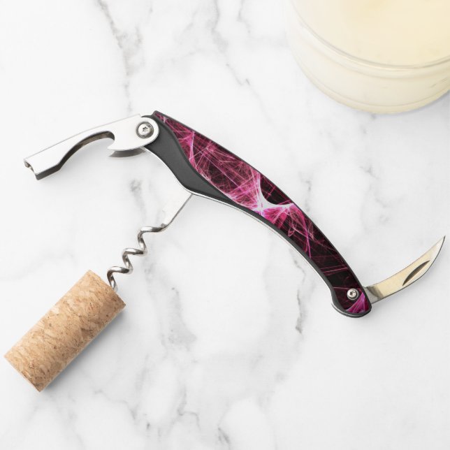 Girl Punk Rock Pink Energy Waves Corkscrew (Front)