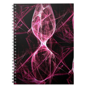 Girl Punk Rock Pink Energy Waves Notebook
