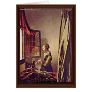 Girl Reading A Letter At An Open Window, By Verme