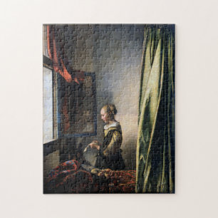 Girl Reading a Letter at an Open Window, Vermeer Jigsaw Puzzle