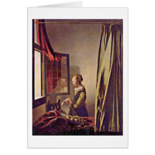 Girl Reading A Letter By Johannes Vermeer