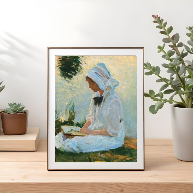 Girl reading by a stream, Sargent 1888  Poster (Creator Uploaded)
