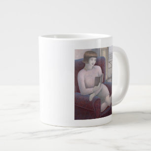 Girl Reading in Armchair 2009 Large Coffee Mug