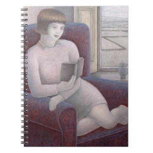 Girl Reading in Armchair 2009 Notebook
