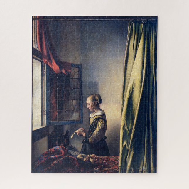 Girl Reading Letter by Open Window | Vermeer | Jigsaw Puzzle (Vertical)