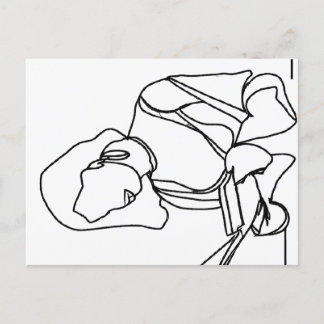 Girl Reading Postcard