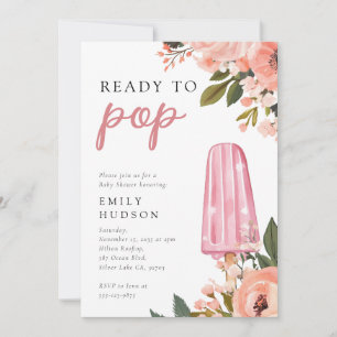 Girl Ready to Pop Baby Shower Invitation