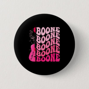 Girl Retro Boone Groovy Flower First Name D 80's 6 Cm Round Badge
