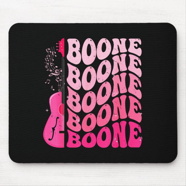 Girl Retro Boone Groovy Flower First Name D 80's  Mouse Pad (Front)