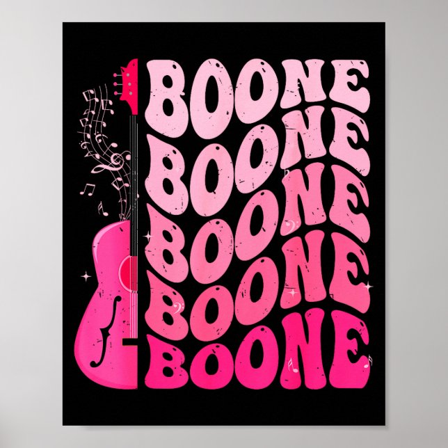 Girl Retro Boone Groovy Flower First Name D 80's  Poster (Front)