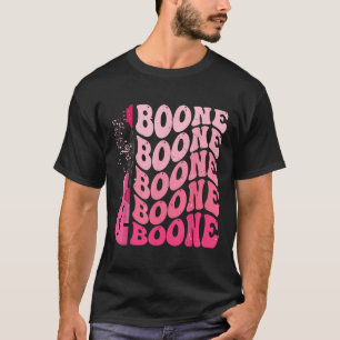 Girl Retro Boone Groovy Flower First Name Personal T-Shirt